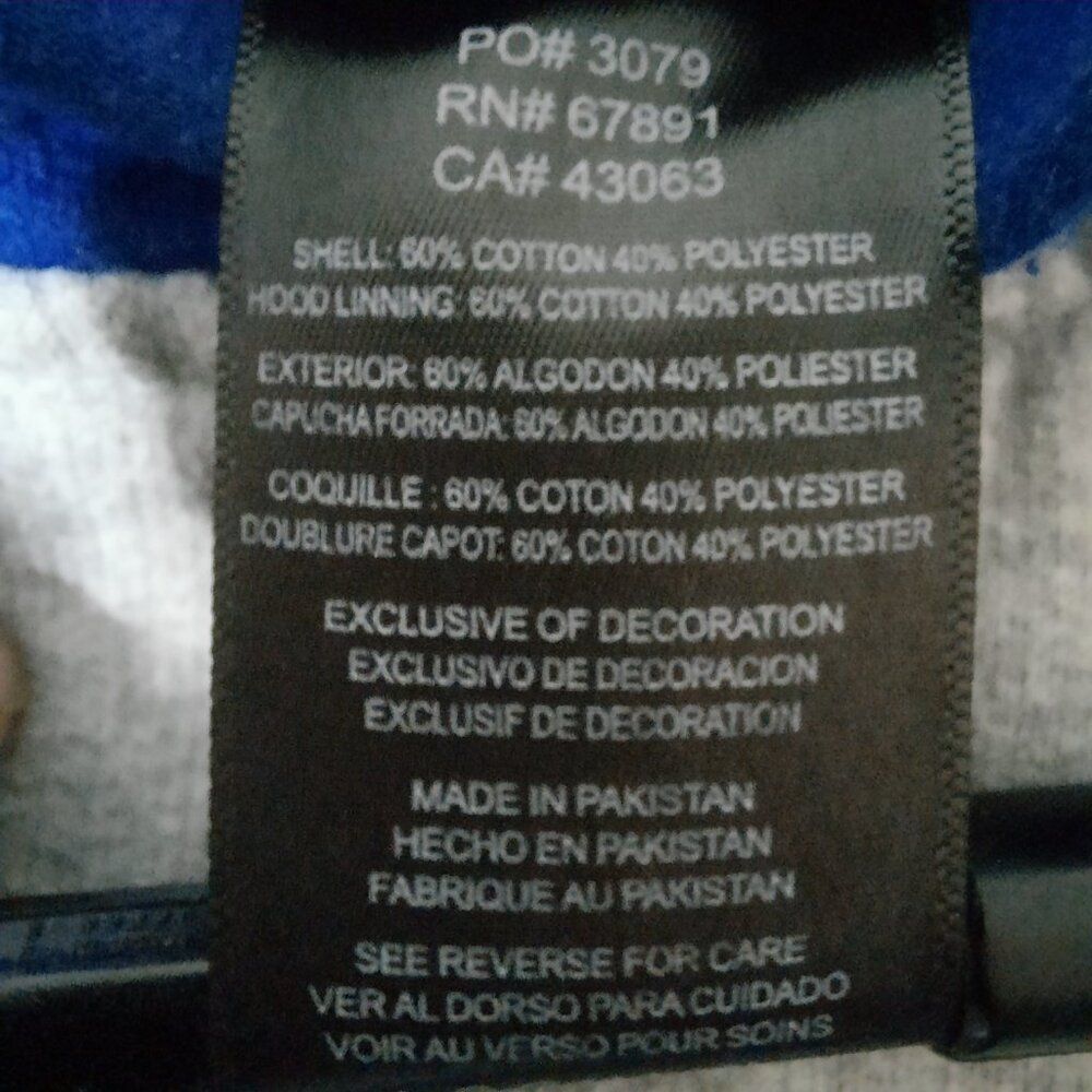 VTG Y2K ADIDAS Color Block Big Center Logo Hoodie Youth Lg Grey Blue Green, 90s - Picture 8 of 11